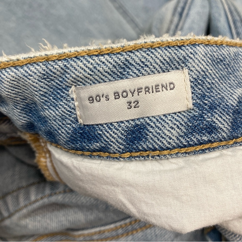 Pacsun Women’s 90’s Boyfriend Jeans Distressed Blue High Rise Relaxed Leg 32 - Picture 13 of 16